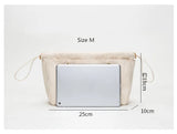 Canvas Insert Bag for Large Tote Makeup Organizer