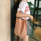 Cotton Handbags for Women Shoulder Bags Large Capacity Totes Bag