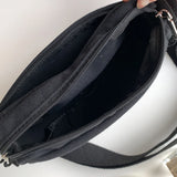 Canvas Zipper Saddle Bag Women's Shoulder Crossbody