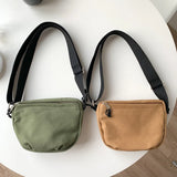 Canvas Zipper Saddle Bag Women's Shoulder Crossbody