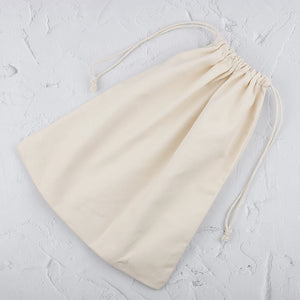 Cotton Canvas Inner Bags Drawstring Pouch Pink Gray Beige