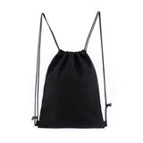 Cotton Drawstring Backpack Gym Sacks Canvas Cinch Sport Pack