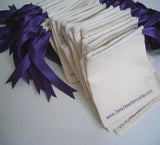 Cotton Gift Bags Drawstring Pouch Packaging Natural Cotton Bag Logo Print