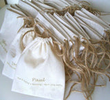 Cotton Gift Bags Drawstring Pouch Packaging Natural Cotton Bag Logo Print