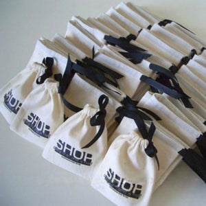 Cotton Gift Bags Drawstring Pouch Packaging Natural Cotton Bag Logo Print