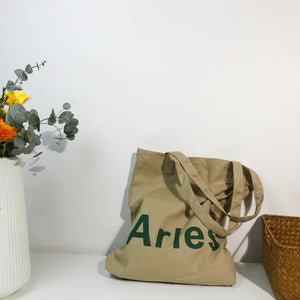 Cotton Green Letter Canvas Handbag One Shoulder Bag