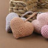 Cotton Keychain Toy Cartoon Loves Heart Crochet Hook Keys Chain Backpack Pendant