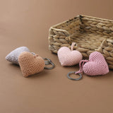 Cotton Keychain Toy Cartoon Loves Heart Crochet Hook Keys Chain Backpack Pendant