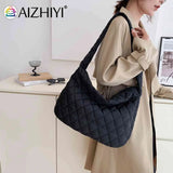 Cotton Padded Women Purse Handbags Large Capacity Tote
