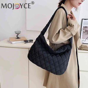 Cotton Padded Women Purse Handbags Large Capacity Tote Handbags