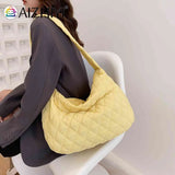 Cotton Padded Women Purse Handbags Large Capacity Tote
