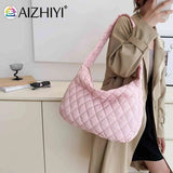 Cotton Padded Women Purse Handbags Large Capacity Tote