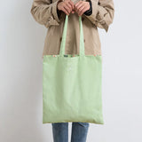 Cotton Shopper Fabric Double-sided Handbag Storage Grocery Bag
