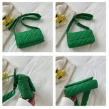 Cotton Women's Shoulder Bag Geometric Crossbody Embossed Handbag