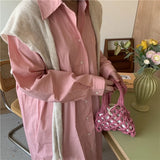 Cotton Woven Women's Bag Casual Hand Bags for Female Lady's Small Bucket Bag