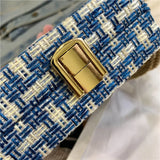Cotton and Linen Shoulder Bag for Women