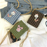 Cotton and Linen Shoulder Bag for Women