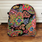 Eco-Friendly Cotton Backpack with Environmental Print