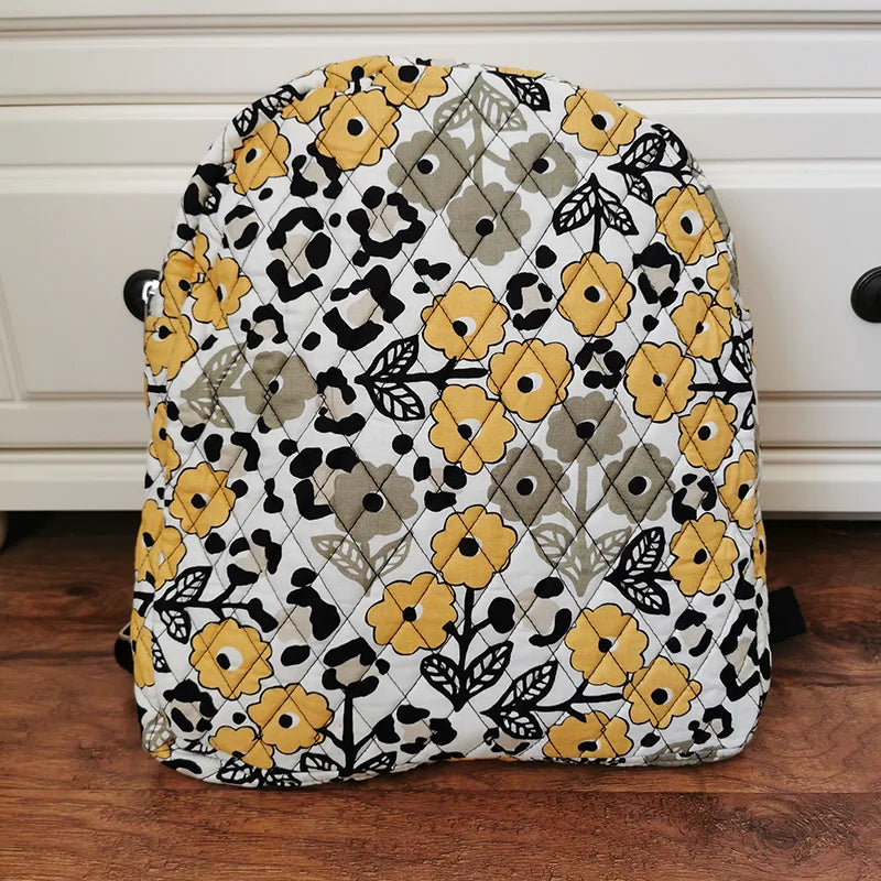Eco-Friendly Cotton Backpack with Environmental Print