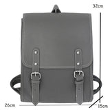 Leather Couple's Backpack Laptop Bag Large Capacity Travel Bag