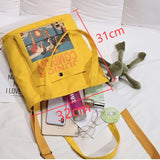 Canvas Messenger Bag Large Capacity Crossbody Shoulder Bag