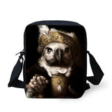 Court Style Animal Pattern Teenager Kids Messenger Bag Women Shoulder Bag