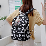 Cow Animal Prints Backpack Girls Shoulder School Book Bags