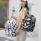 Cow Animal Prints Backpack Girls Shoulder School Book Bags