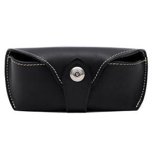 Cow Leather Bag Glasses Case Box Hard Spectacles Sunglasses Bags Eyeglasses