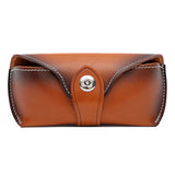 Cow Leather Bag Glasses Case Box Hard Spectacles Sunglasses Bags Eyeglasses