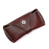 Cow Leather Bag Glasses Case Box Hard Spectacles Sunglasses Bags Eyeglasses
