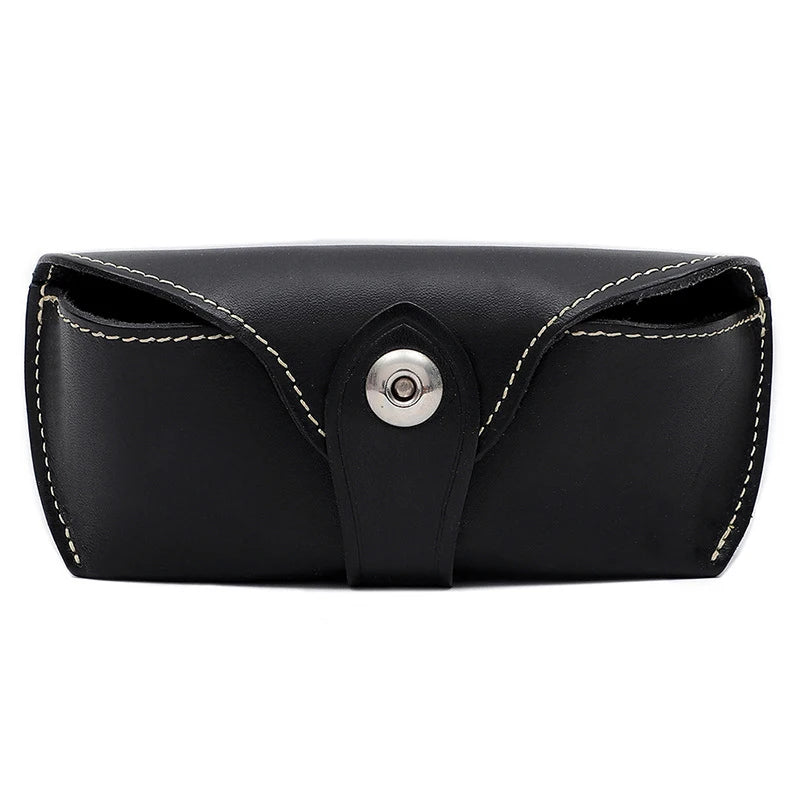 Cow Leather Bag Glasses Case Box Hard Spectacles Sunglasses Bags Eyeglasses