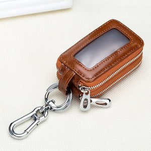 Cow Leather Keychain Key Organizer Ladies Car Key Holder Bag