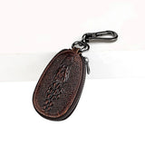 Cow Leather Man Key Wallet Crocodile Key Ring Chain Holder Retro Keyholder