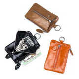 Cow Leather Key Holder Bag Organizer Car Key Case Pouch Wallet