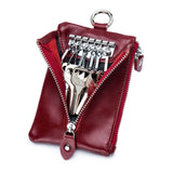 Cow Leather Key Holder Keychain Bag Organizer Car Key Case Pouch