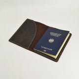 Cow Leather Passport Holder Travel Wallet Covers for Passports Men