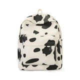 Cow Pattern Backpack For School Teenagers Girls Vintage Casual Bag