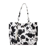 Cow Pattern Bag Handbag Soft Pu Leather Messenger Tote Bag