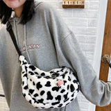 Cow Pattern Women Tote Handbag Large Capacity Shoulder Bag