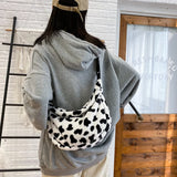 Cow Pattern Women Tote Handbag Large Capacity Shoulder Bag