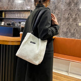 Cow Print Crossbody Bag Plush Lady Satchel Totes for Women