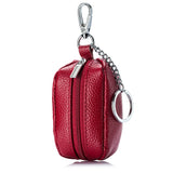 Cow Split Leather Key Holder House Keychain Bag Organizer Car Key Case Pouch