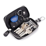 Cow Split Leather Key Holder House Keychain Bag Organizer