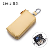 Cow Split Leather Key Holder Wallet Organizer Car Key Case Pouch