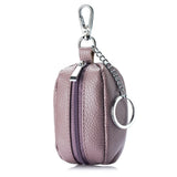 Cow Split Leather Key Holder House Keychain Bag Organizer Car Key Case Pouch