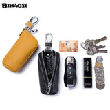 Cowhide Key Bag Leather Multifunctional Wallet Lipstick Bag Coin Purse