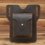 Cowhide Leather Belt Waist Bag for Women Men
