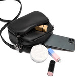 High Capacity Cowhide Leather Women Messenger Bag