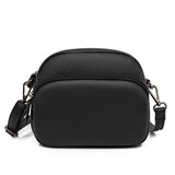 High Capacity Cowhide Leather Women Messenger Bag